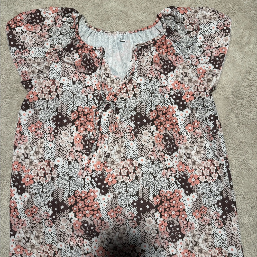 Floral Print Women's Blouse